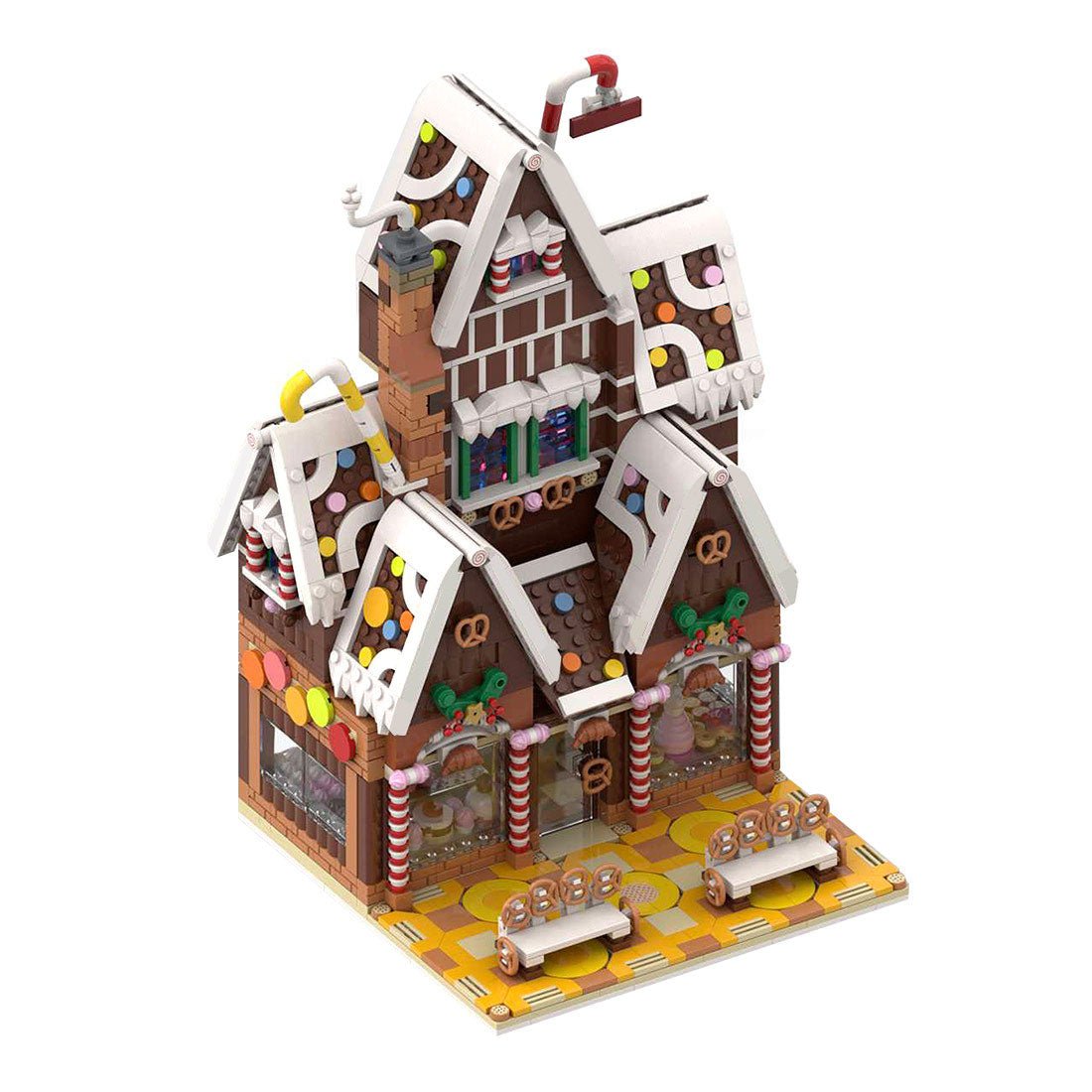 MOC - 199764 Winter village pastry shop Klemmbausteine - LesDiy - Klemmbausteine