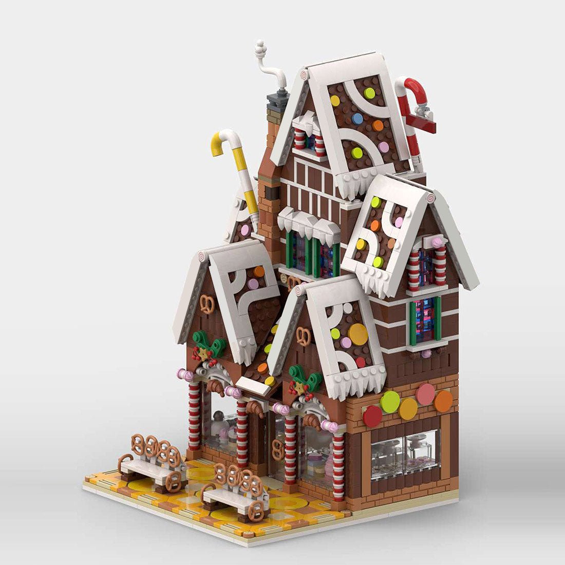 MOC - 199764 Winter village pastry shop Klemmbausteine - LesDiy - Klemmbausteine
