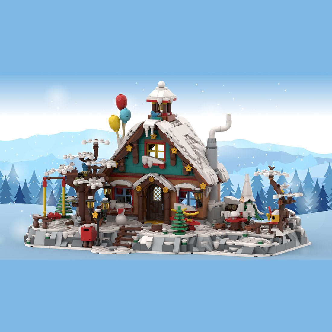 MOC - 201852 Winter Kindergarten "Our little Stars" Klemmbausteine - LesDiyproduct_type##