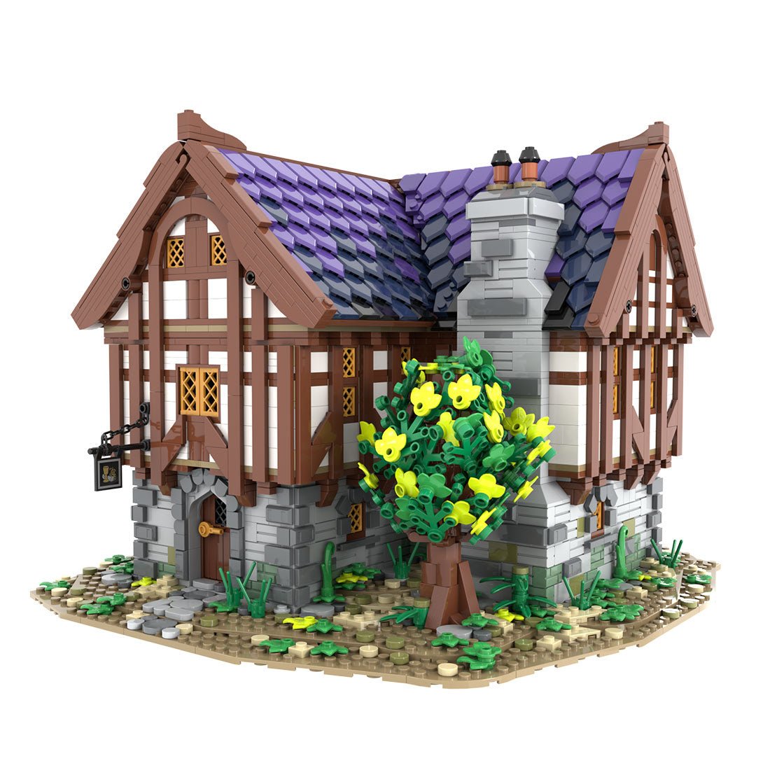MOC-202047 Medieval tavern & inn Klemmbausteine-LesDiy-Klemmbausteine