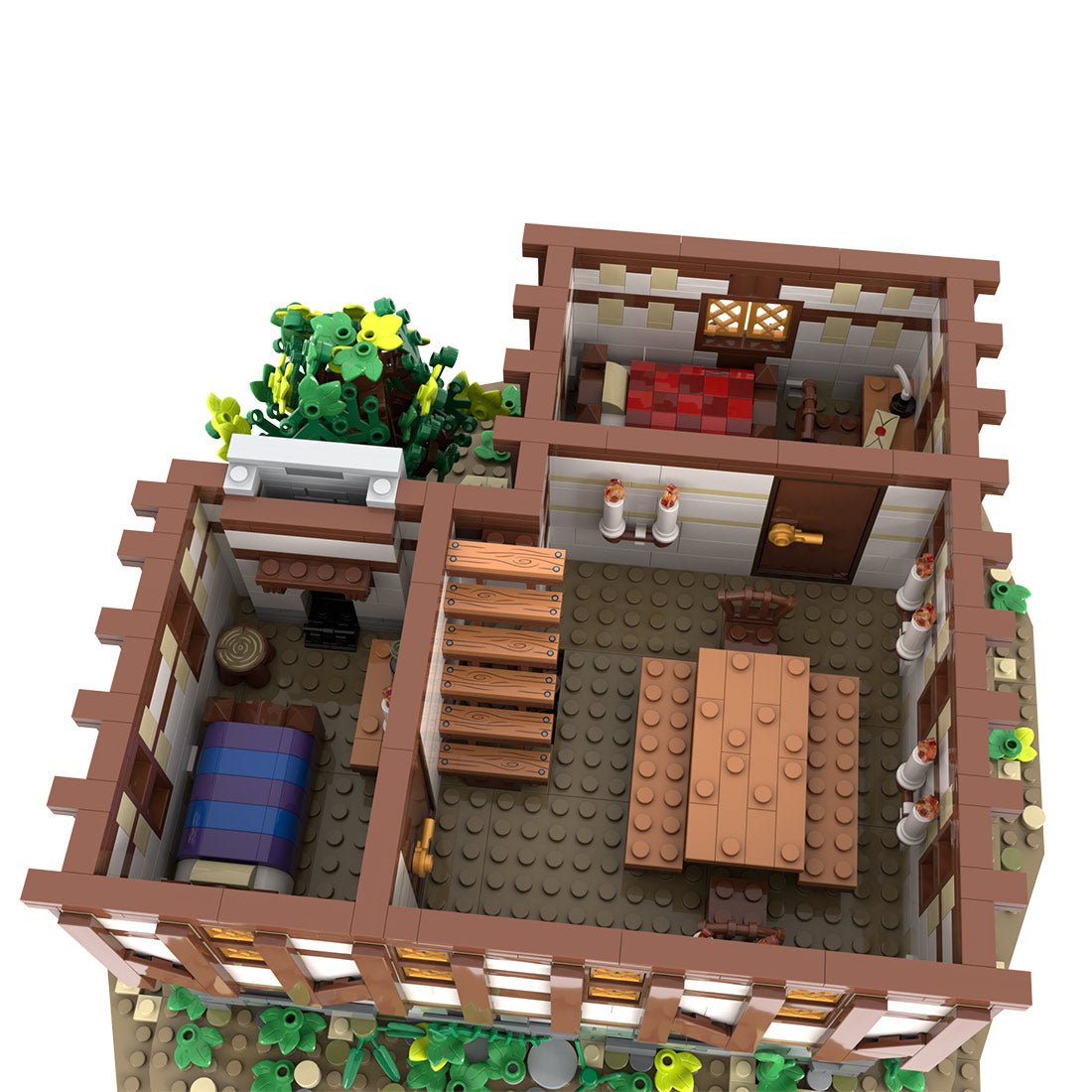 MOC-202047 Medieval tavern & inn Klemmbausteine-LesDiy-Klemmbausteine