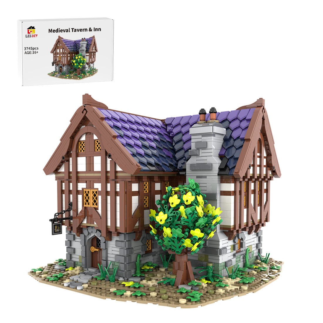 MOC-202047 Medieval tavern & inn Klemmbausteine-LesDiy-Klemmbausteine