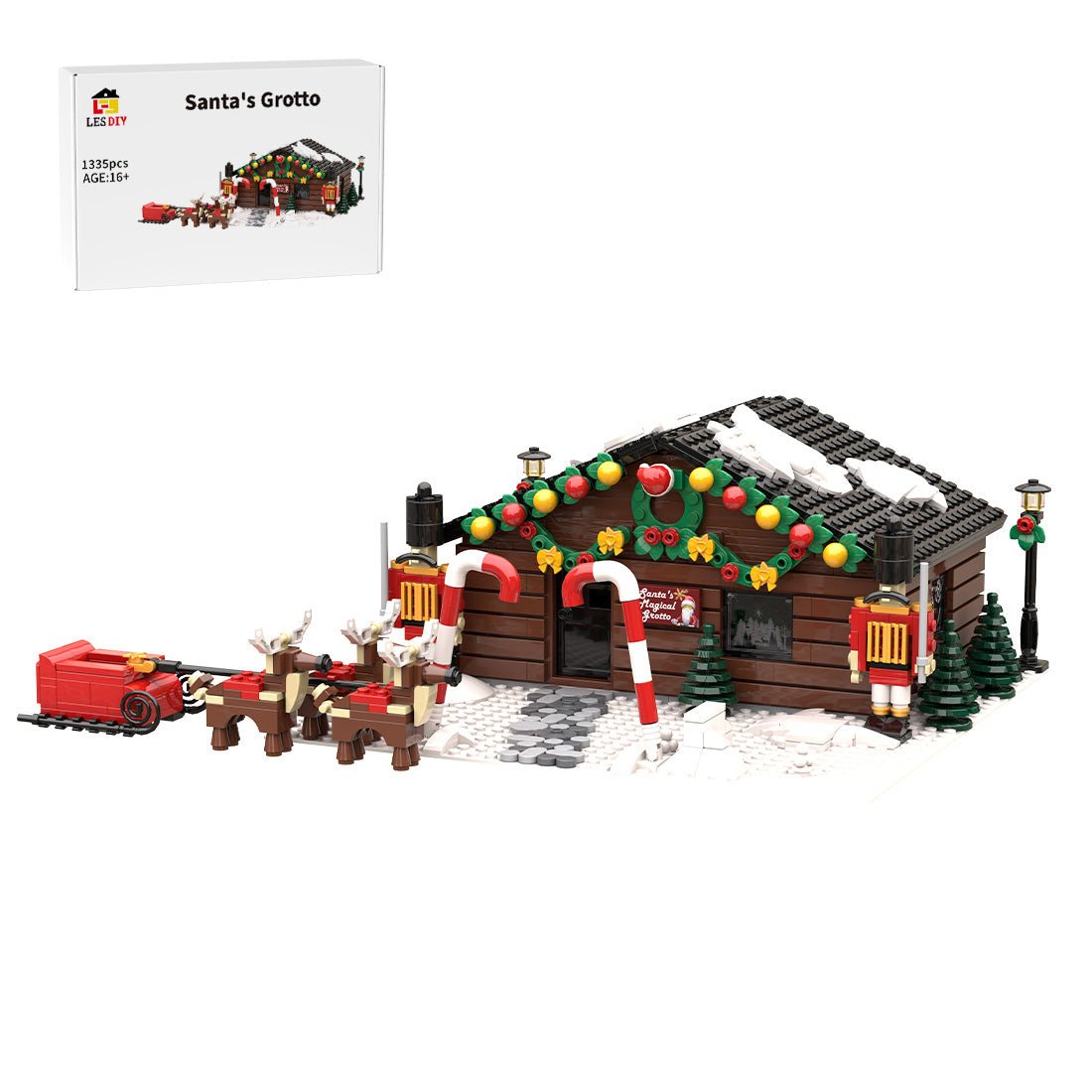 MOC - 205317 Santa's Grotto Klemmbausteine - LesDiy - Klemmbausteine