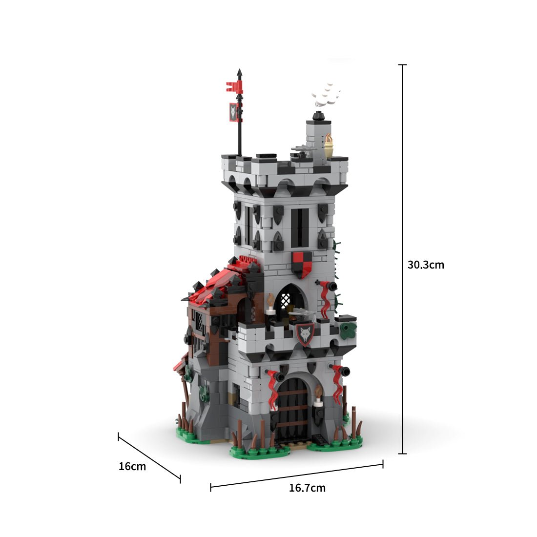 MOC - 205981 Wolfpack Outpost Klemmbausteine - LesDiy - Klemmbausteine