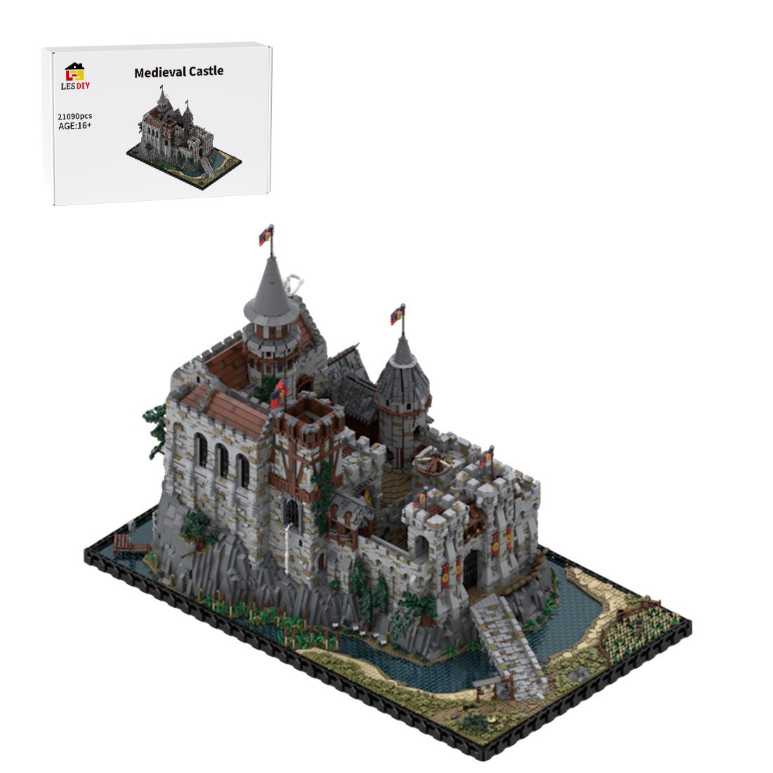 MOC - 206892 Medieval Castle Klemmbausteine - LesDiy - Klemmbausteine