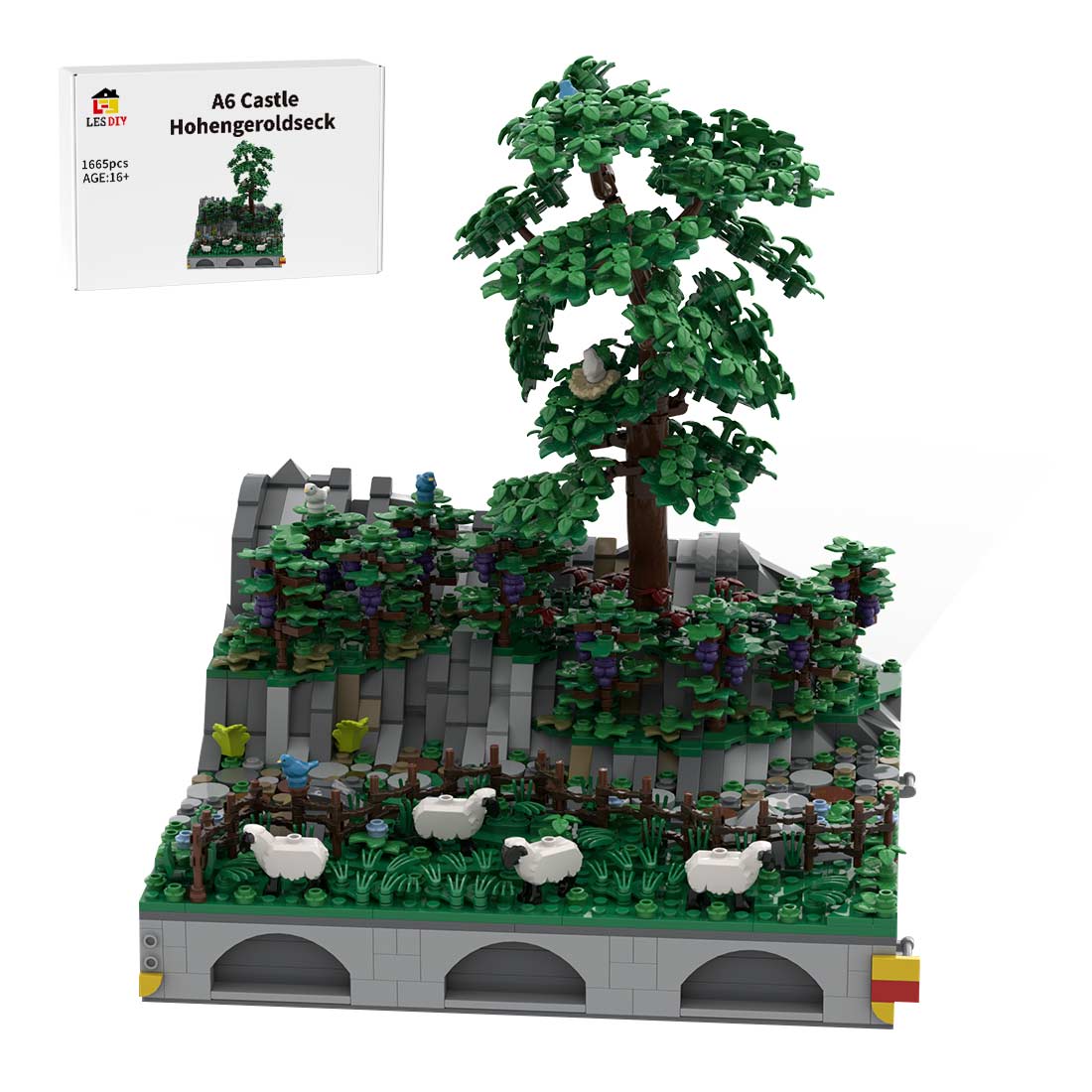 MOC - 207707 A6 Castle Hohengeroldseck Klemmbausteine - LesDiy - Klemmbausteine