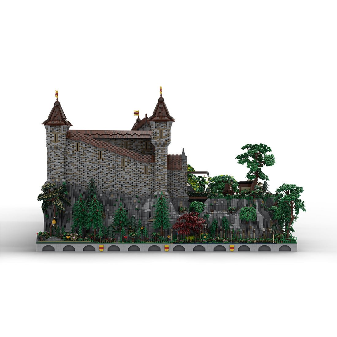 MOC - 207737 Castle Hohengeroldseck Klemmbausteine(Castle Part 1 & Landscape Expansion 1) - LesDiy - Klemmbausteine