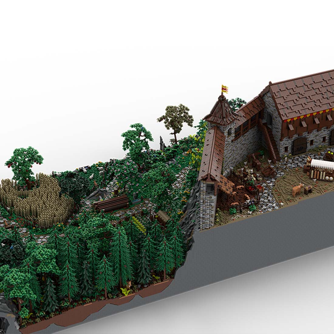 MOC - 207737 Castle Hohengeroldseck Klemmbausteine(Castle Part 1 & Landscape Expansion 1) - LesDiy - Klemmbausteine