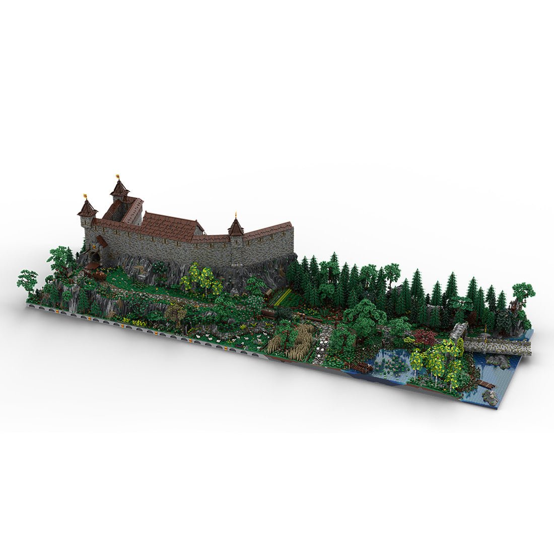 MOC - 207737 Castle Hohengeroldseck Klemmbausteine(Castle Part 1 & Landscape Expansion 1) - LesDiy - Klemmbausteine