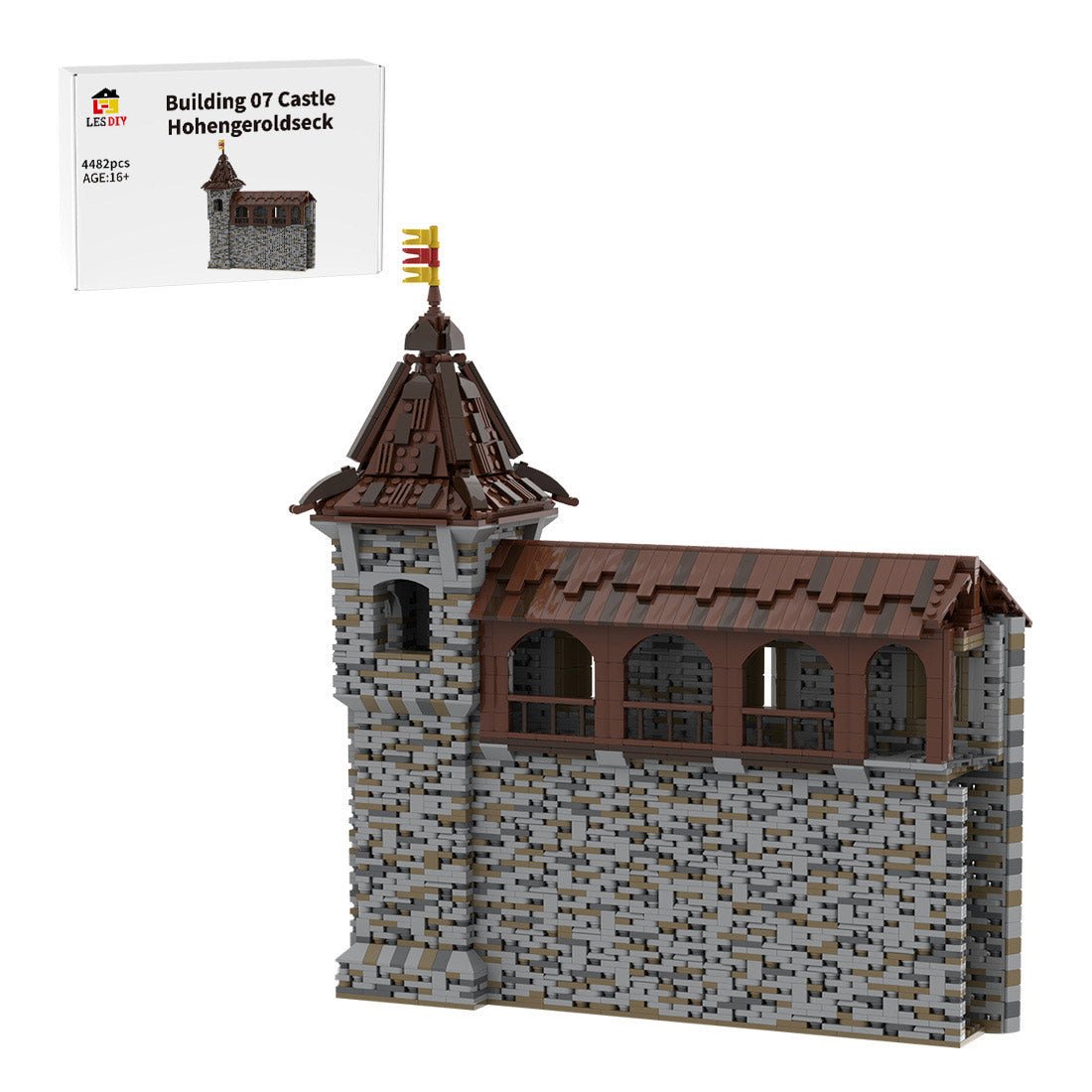 MOC - 208137 Building 07 Castle Hohengeroldseck Klemmbausteine - LesDiy - Klemmbausteine