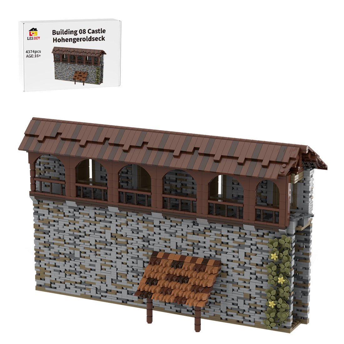 MOC - 208139 Building 08 Castle Hohengeroldseck Klemmbausteine - LesDiy - Klemmbausteine