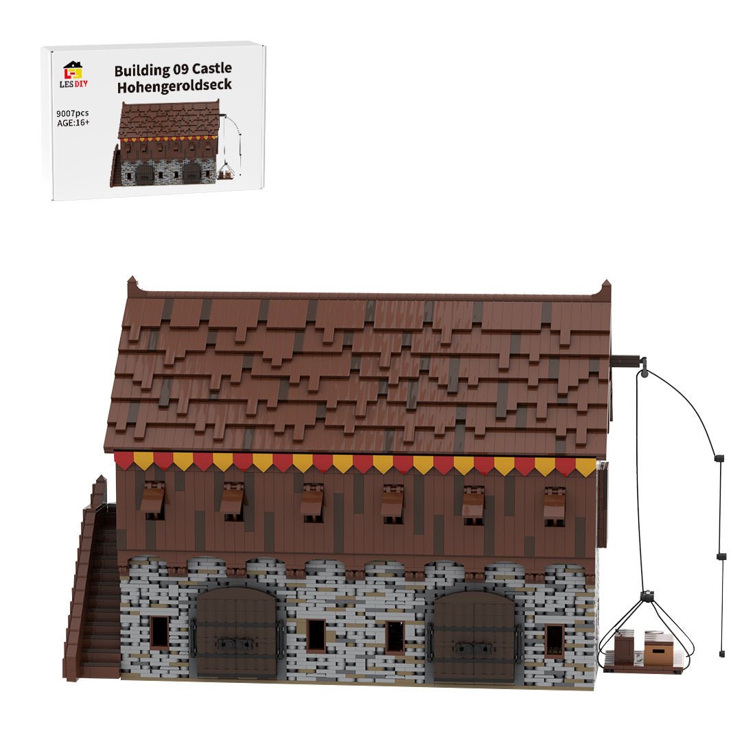 MOC - 208143 Building 09 Castle Hohengeroldseck Klemmbausteine - LesDiy - Klemmbausteine