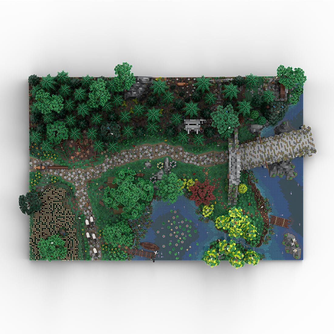 MOC - 208147 Landscape Expansion 1 Klemmbausteine - MOC - 207737 Castle Hohengeroldseck - LesDiy - Klemmbausteine