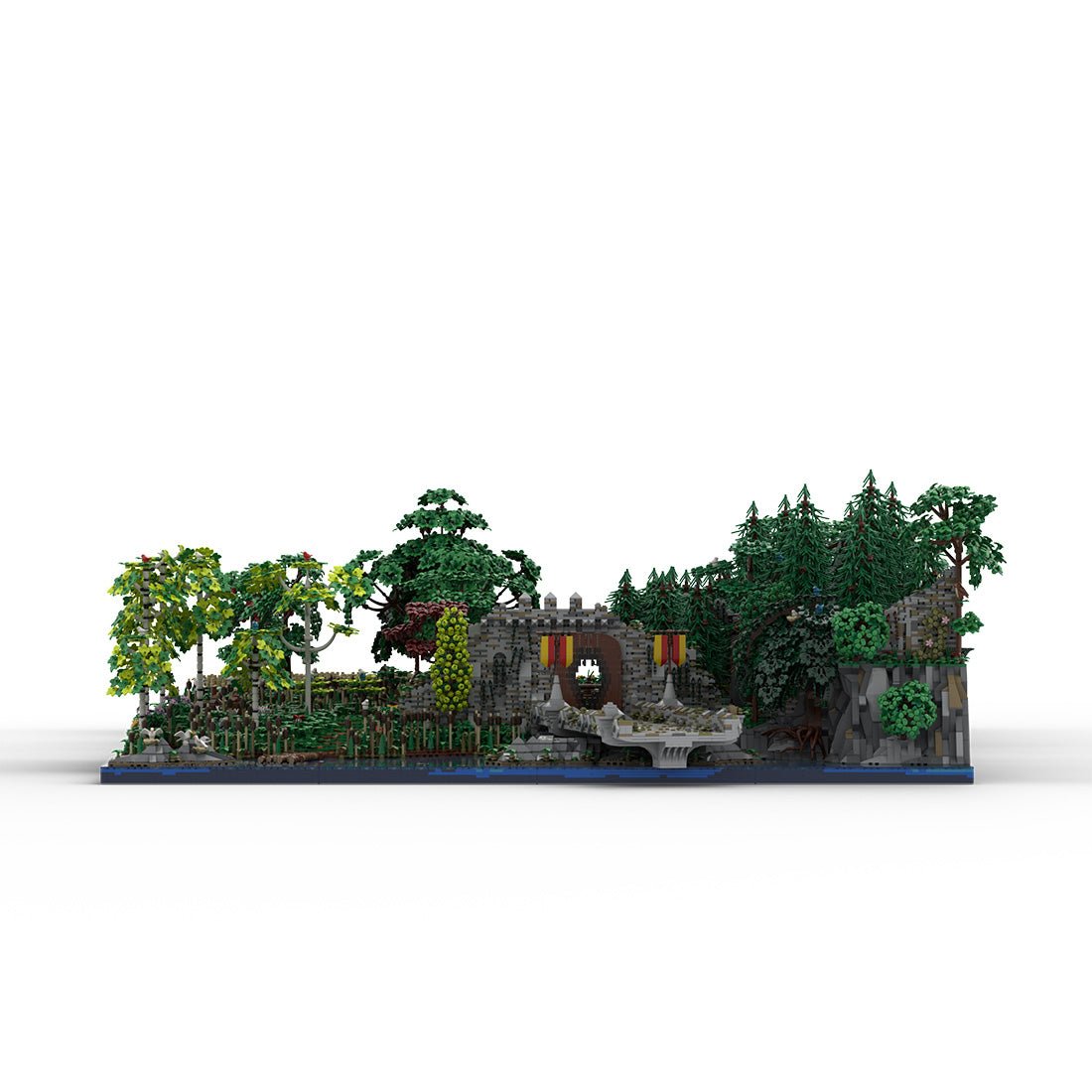 MOC - 208147 Landscape Expansion 1 Klemmbausteine - MOC - 207737 Castle Hohengeroldseck - LesDiy - Klemmbausteine