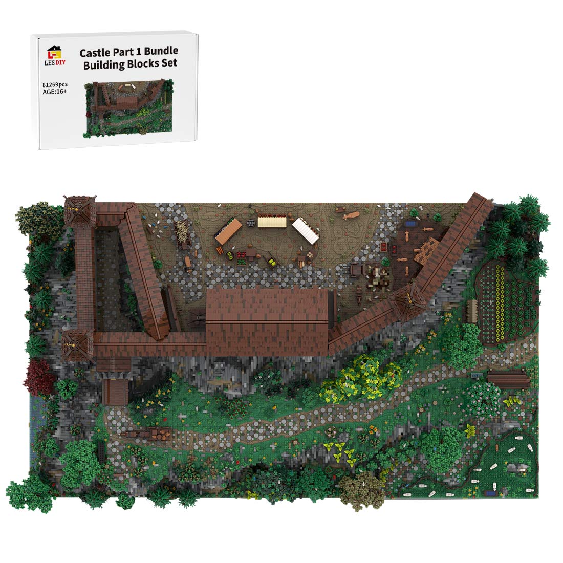MOC - 208159 Castle Part 1 Klemmbausteine - Castle Hohengeroldseck - LesDiy - Klemmbausteine
