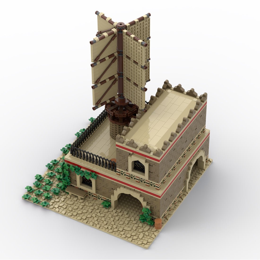 MOC - 210034 Age of Empires - Mill (Middle Eastern) Klemmbausteine - LesDiy - Klemmbausteine