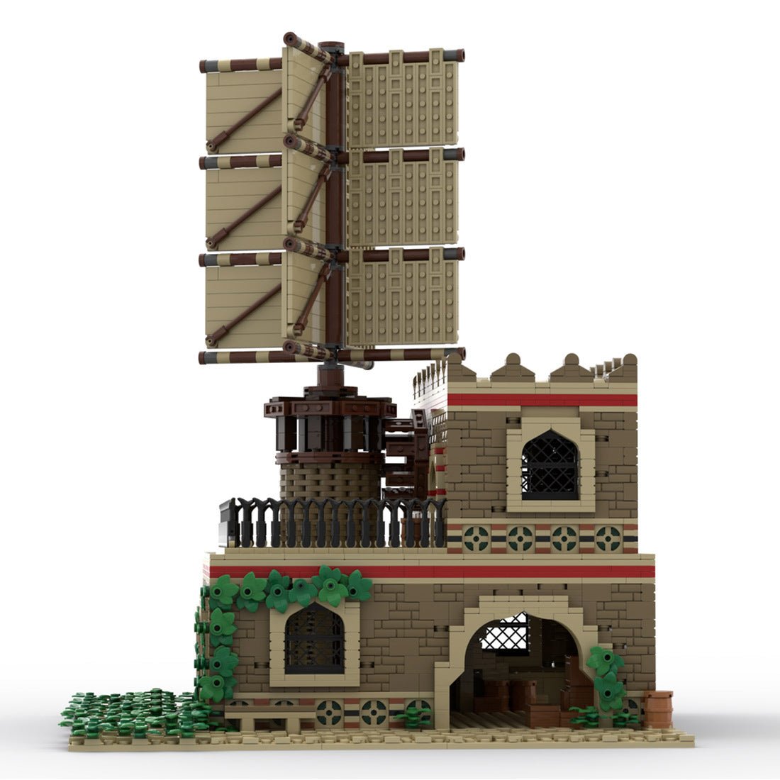 MOC - 210034 Age of Empires - Mill (Middle Eastern) Klemmbausteine - LesDiy - Klemmbausteine