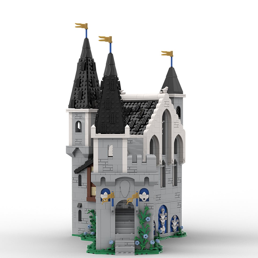 MOC - 211489 white dragons castle Klemmbausteine - LesDiy - Klemmbausteine