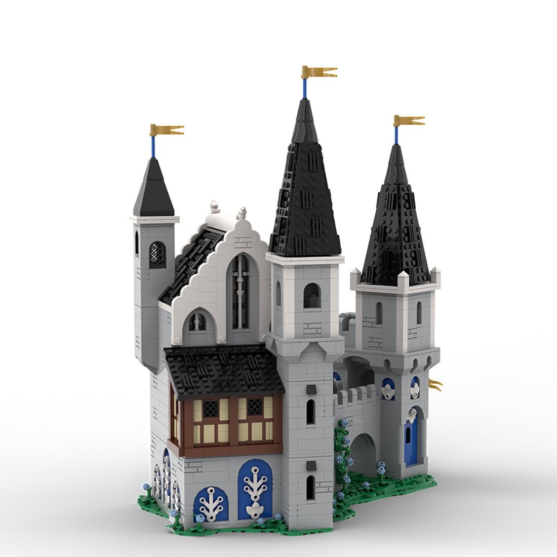 MOC - 211489 white dragons castle Klemmbausteine - LesDiy - Klemmbausteine