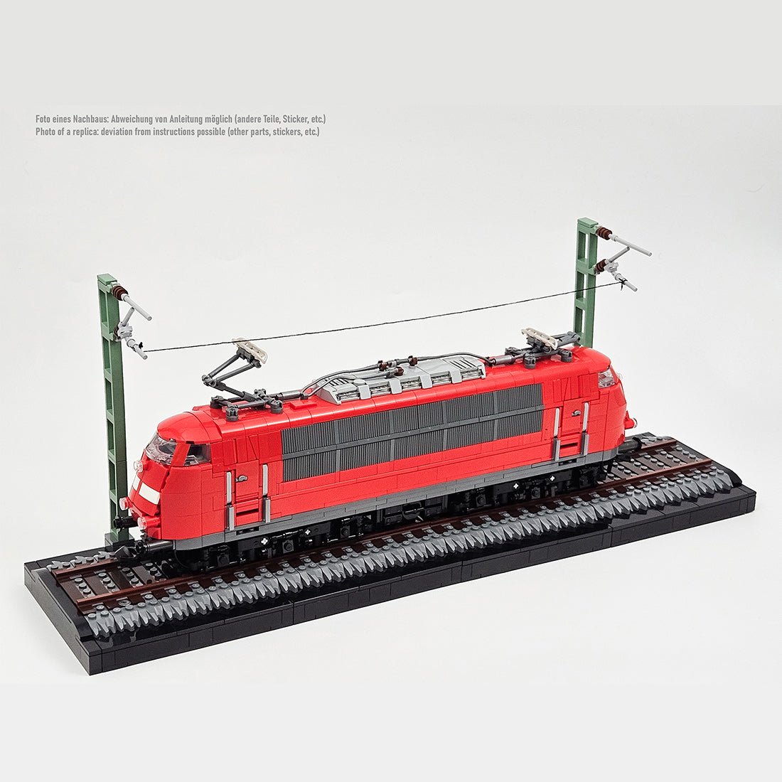 MOC - 212170 German BR103 Locomotive (red) Klemmbausteine - LesDiy - Klemmbausteine