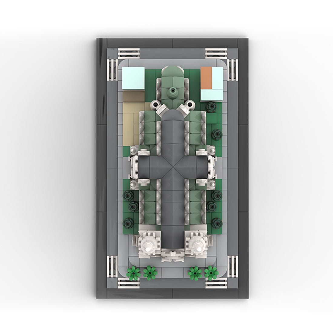 MOC - 212962 St. Patrick's Cathedral 1:800 Scale Klemmbausteine - LesDiy - Klemmbausteine