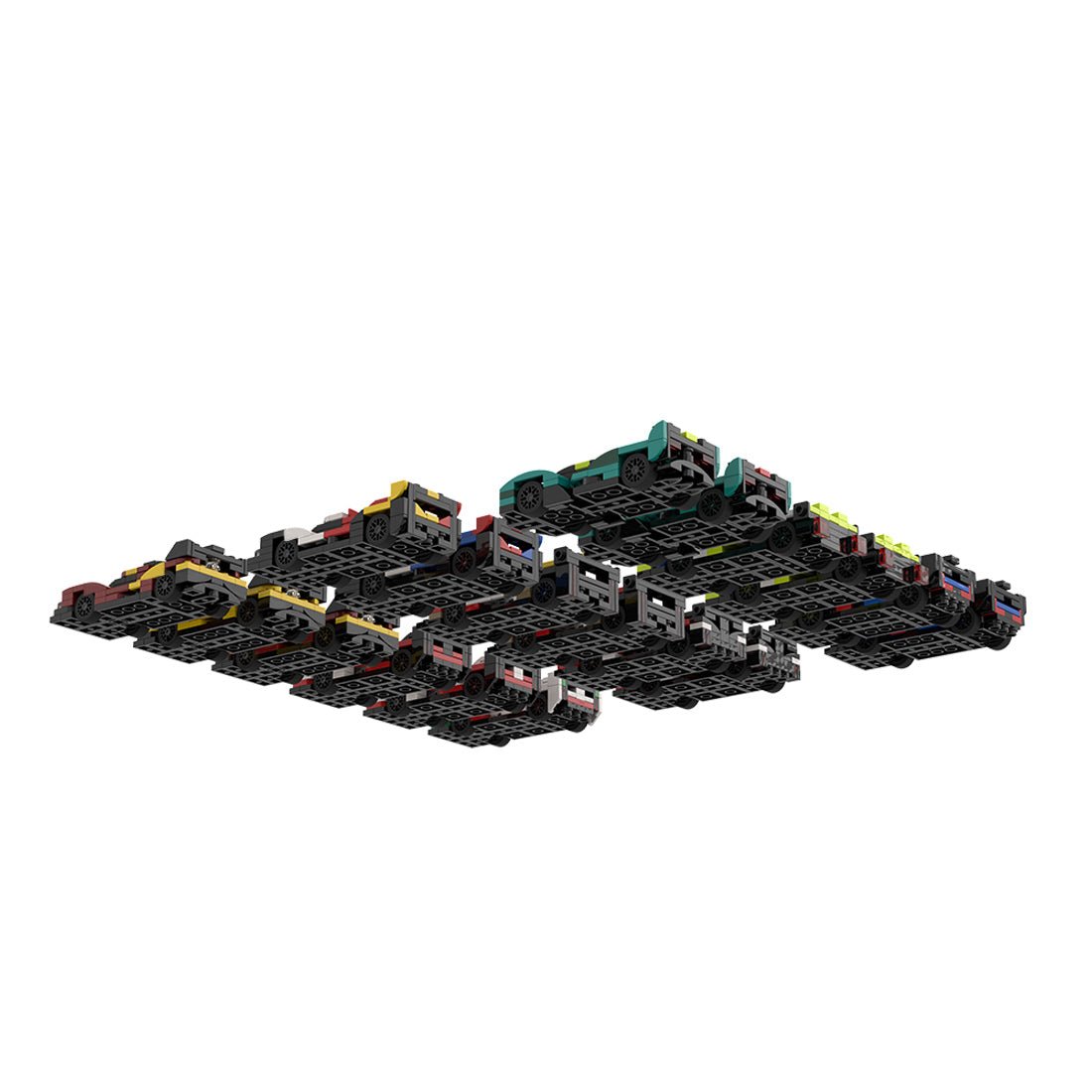 MOC - 213123 2025 WEC Hypercar Grid 5 wide Klemmbausteine - LesDiy - Klemmbausteine