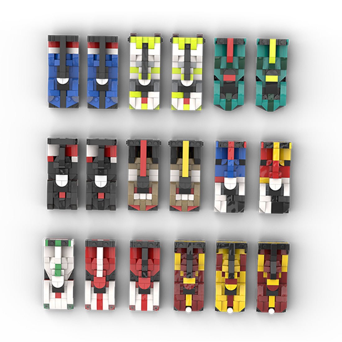 MOC - 213123 2025 WEC Hypercar Grid 5 wide Klemmbausteine - LesDiy - Klemmbausteine
