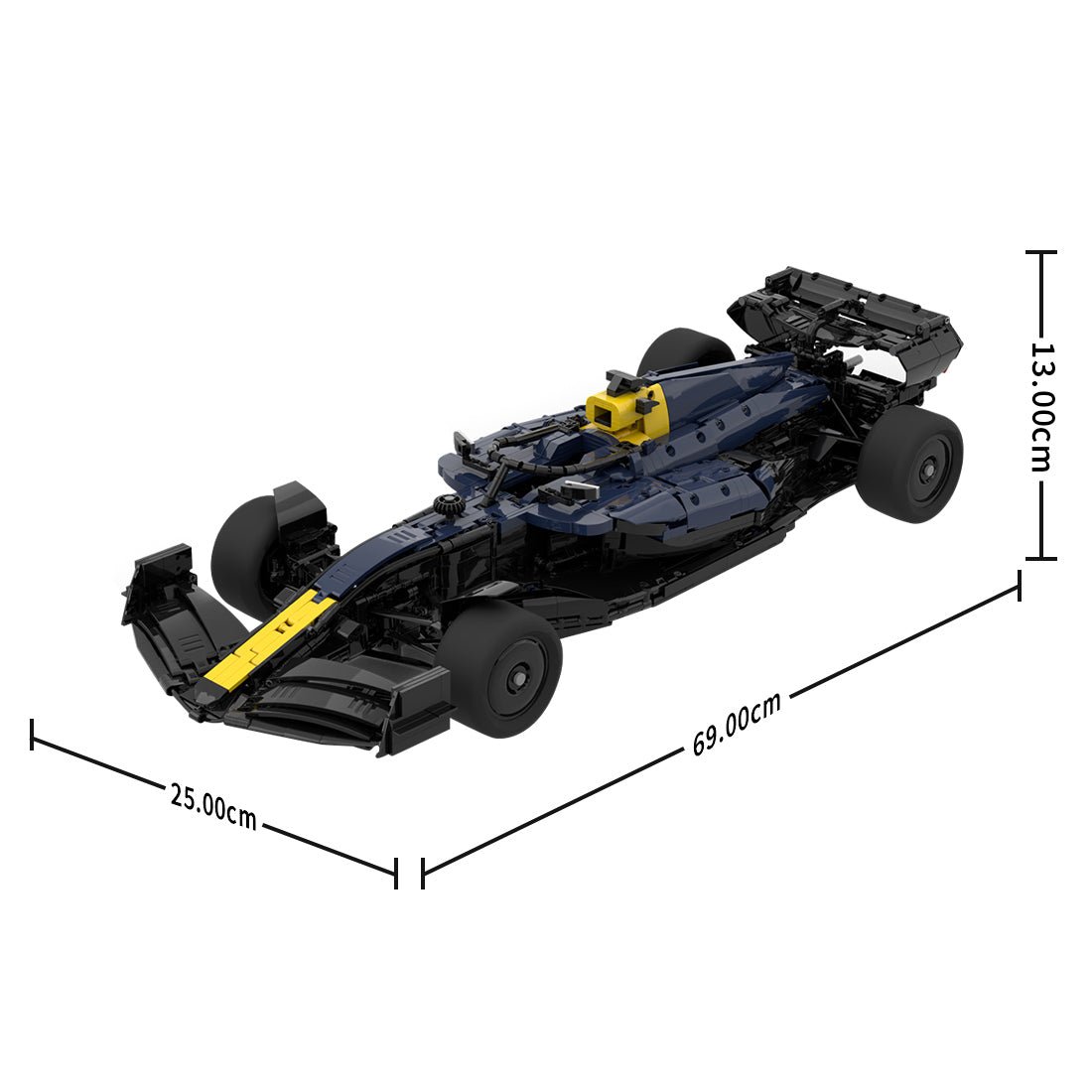 MOC - 215577 Red Bull Racing F1 RB21 1:8 Scale Klemmbausteine - LesDiy - Klemmbausteine