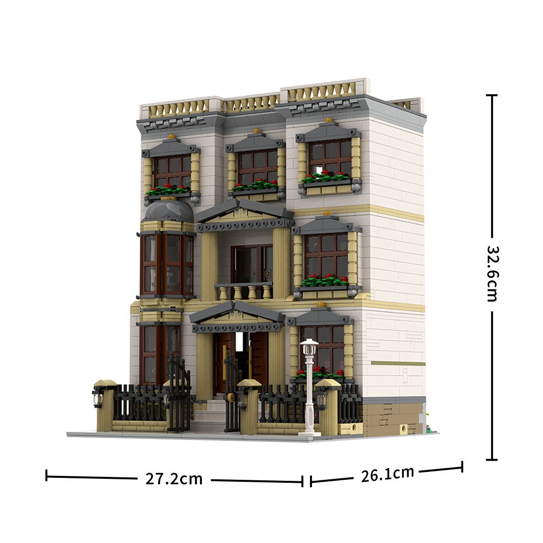 MOC - 216160 Classicistic Villa Klemmbausteine - LesDiy - Klemmbausteine