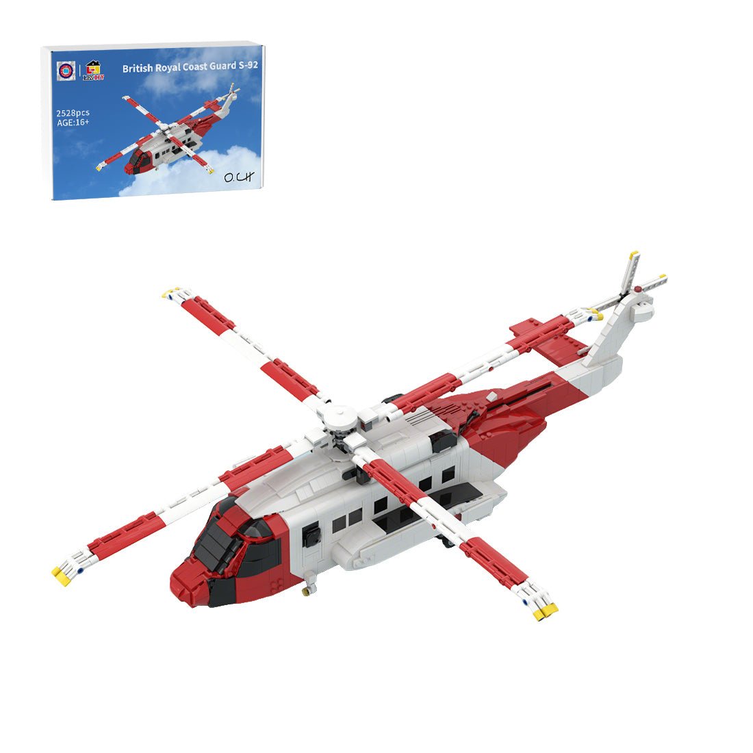 MOC - 219694 Sikorsky S - 92 Helibus Klemmbausteine - LesDiy - Klemmbausteine