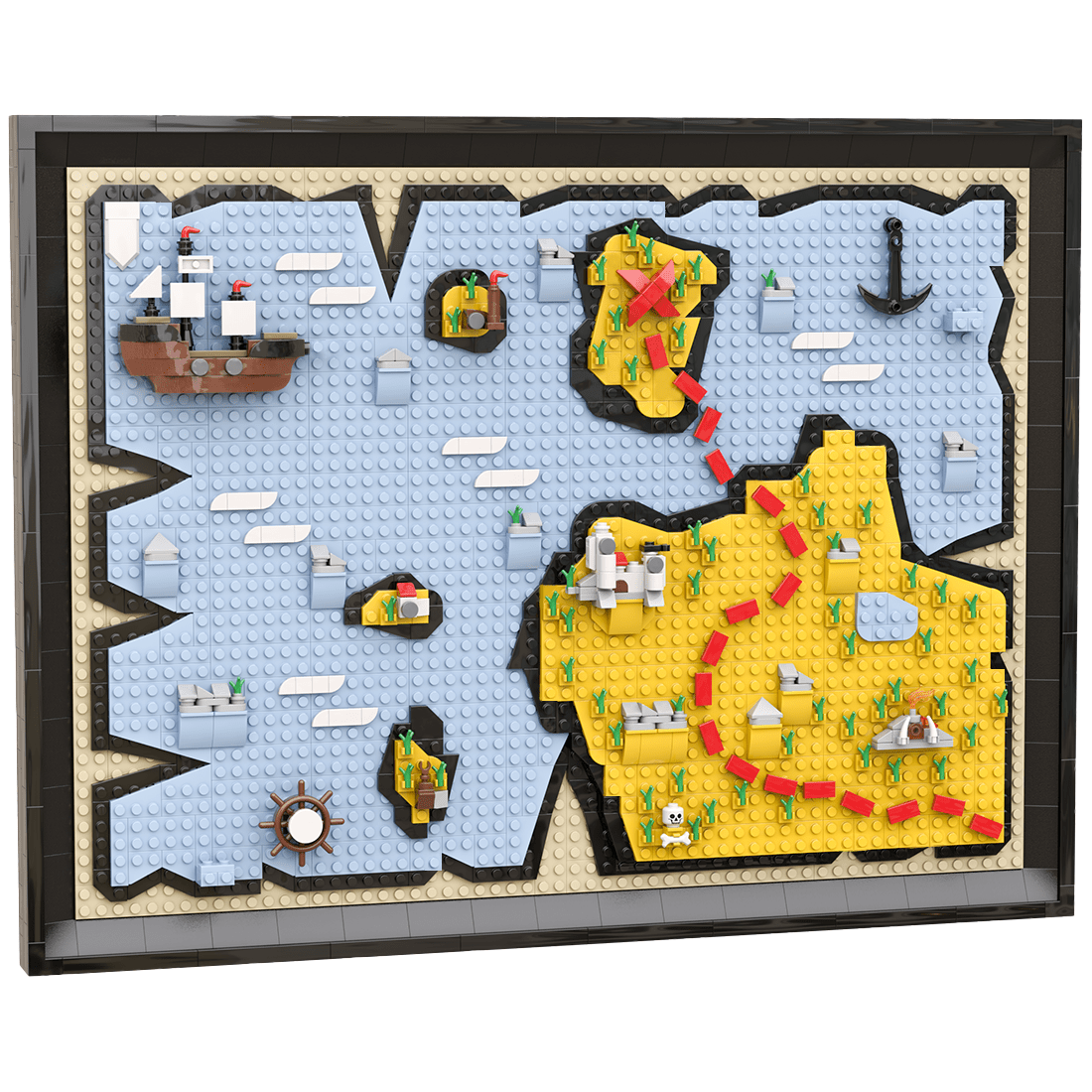 MOC - 220230 The Map - (UCS Pirates Map) Klemmbausteine - LesDiy - Klemmbausteine
