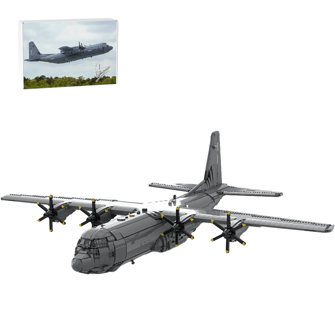 MOC - 220492 Lockheed C - 130J 30 Super Hercules Klemmbausteine - LesDiy - Klemmbausteine