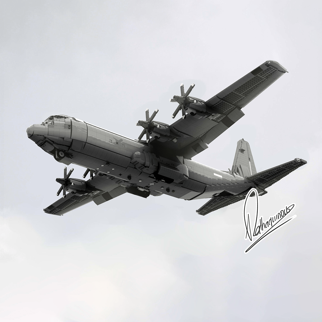 MOC - 220492 Lockheed C - 130J 30 Super Hercules Klemmbausteine - LesDiy - Klemmbausteine