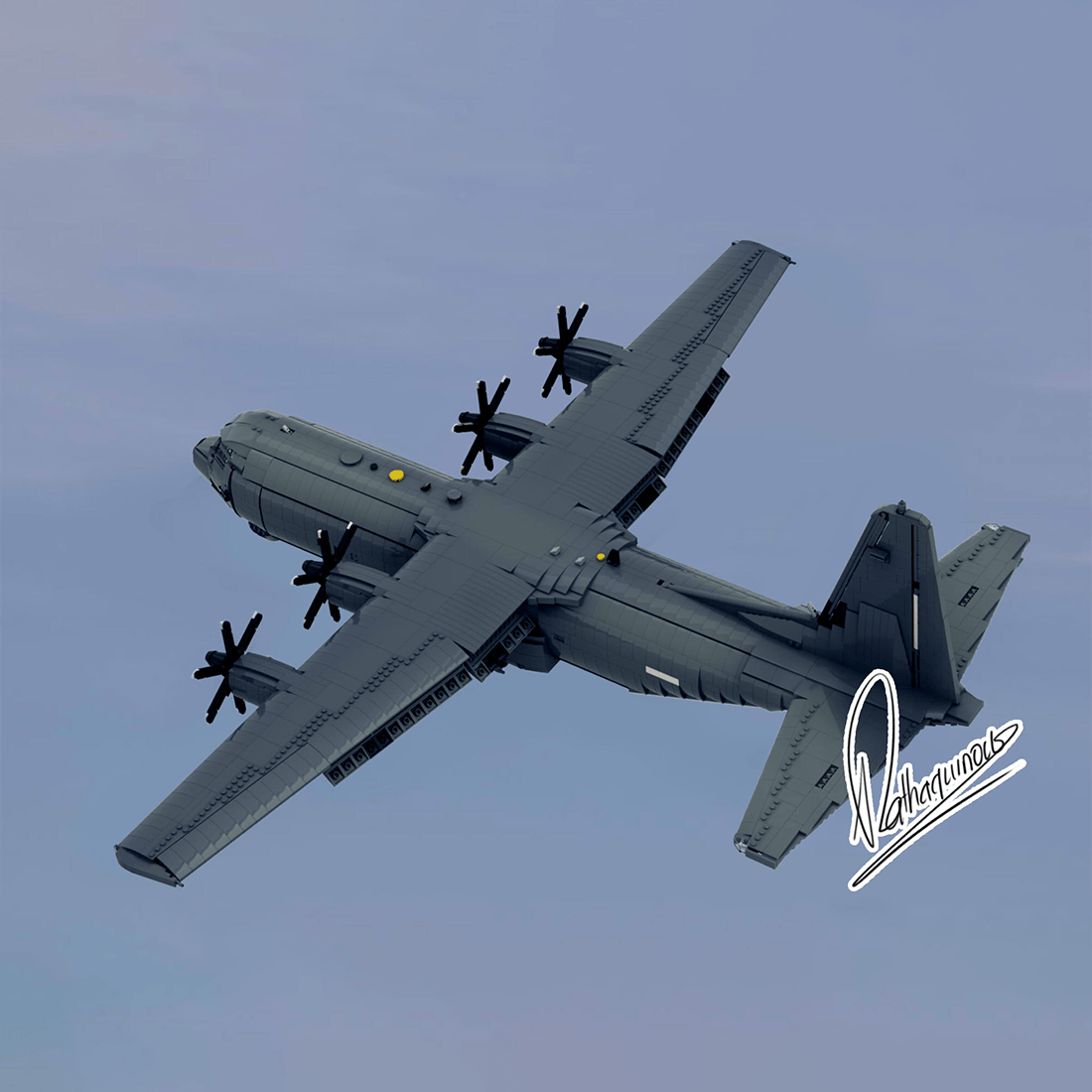 MOC - 220492 Lockheed C - 130J 30 Super Hercules Klemmbausteine - LesDiy - Klemmbausteine