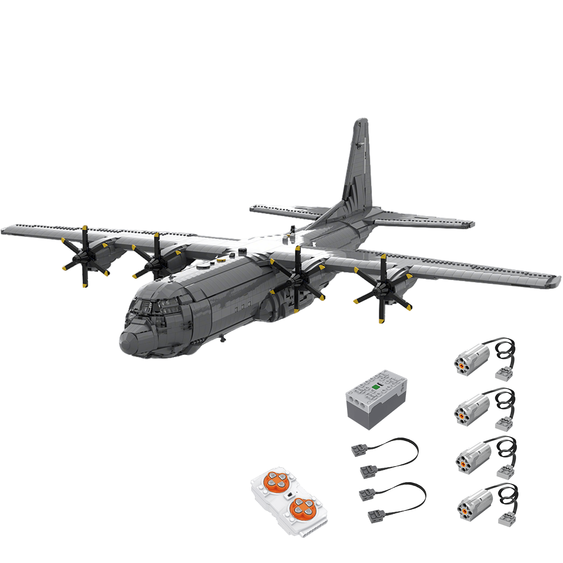 MOC - 220492 Lockheed C - 130J 30 Super Hercules Klemmbausteine - LesDiy - Klemmbausteine