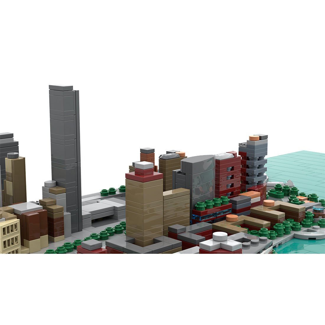 MOC - 221106 New York City Financial District - Carlisle Street & Trinity Place Klemmbausteine - LesDiy - Klemmbausteine