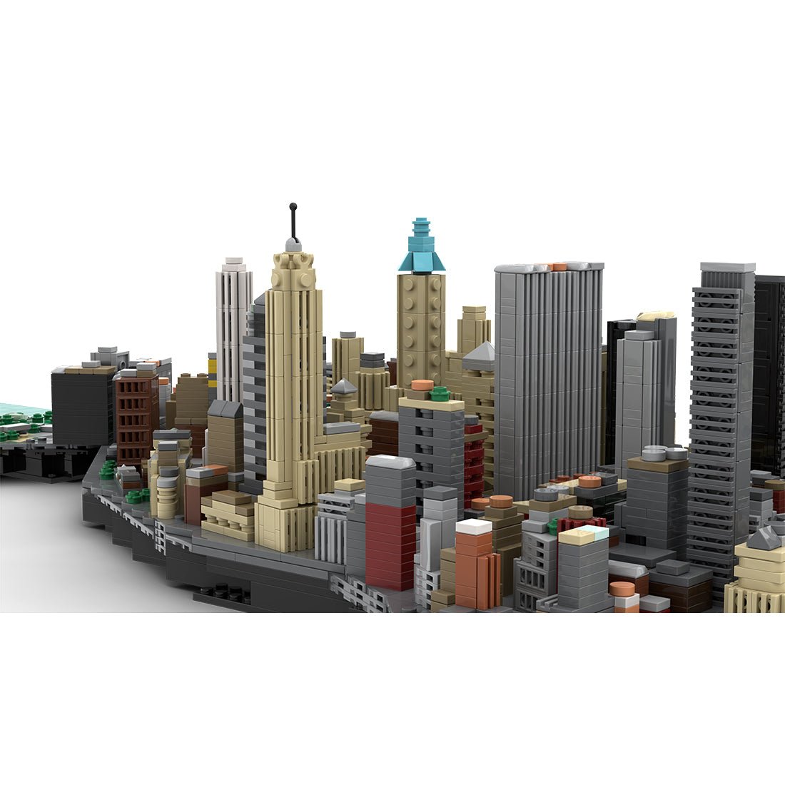 MOC - 221106 New York City Financial District - Church Street & Pearl Street Klemmbausteine - LesDiy - Klemmbausteine