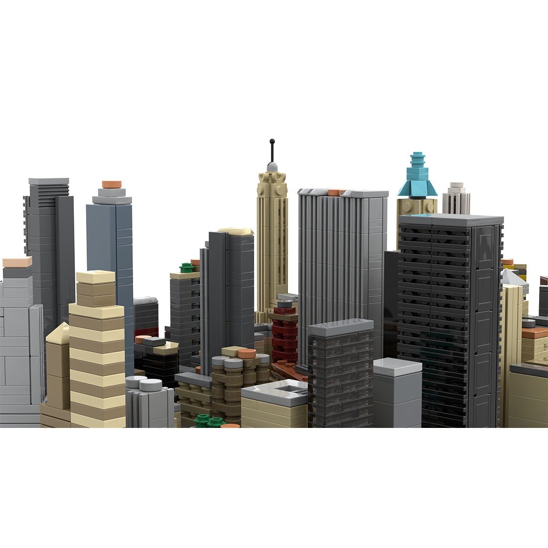 MOC - 221106 New York City Financial District - Church Street & Pearl Street Klemmbausteine - LesDiy - Klemmbausteine