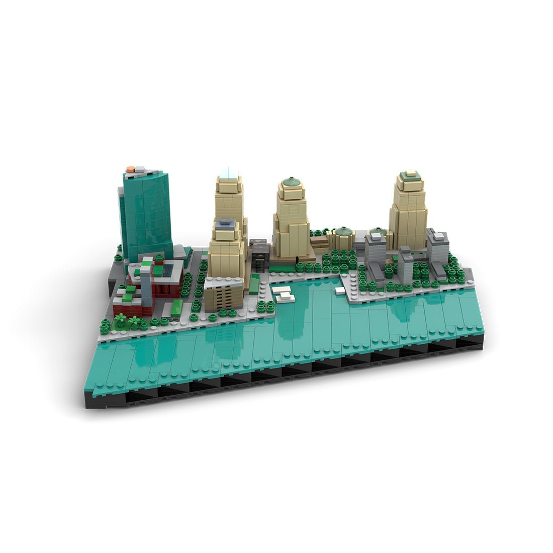 MOC - 221106 New York City Financial District - World Financial Center&Battery Park City Klemmbausteine - LesDiy - Klemmbausteine