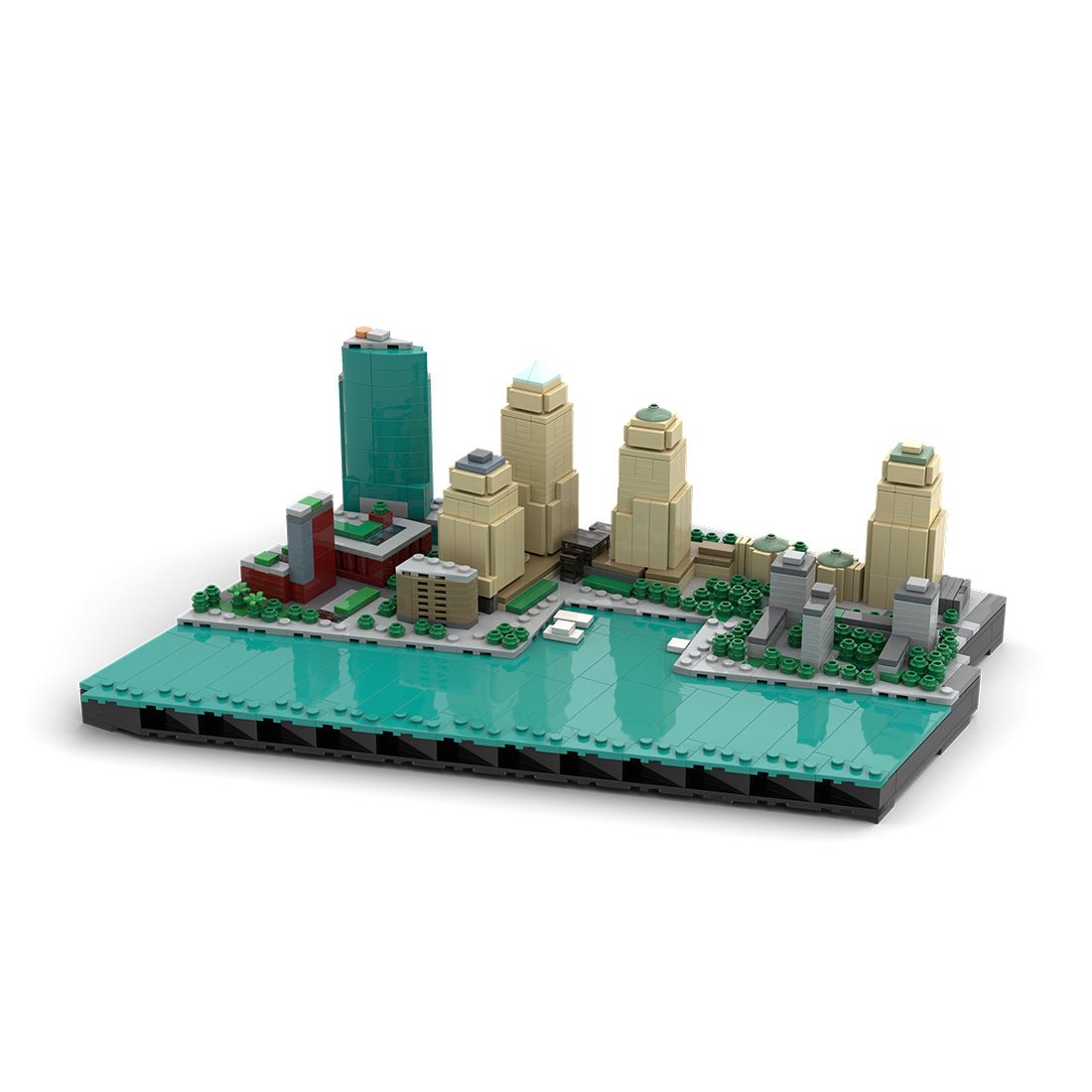 MOC - 221106 New York City Financial District - World Financial Center&Battery Park City Klemmbausteine - LesDiy - Klemmbausteine