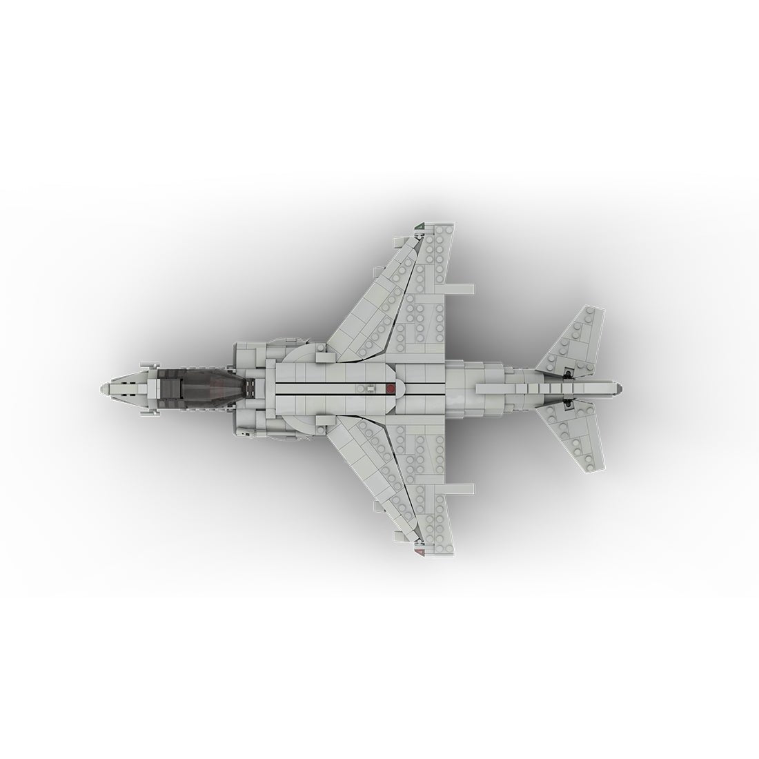 MOC - 221714 McDonnell Douglas | AV - 8B HARRIER II - 1:35 Scale Klemmbausteine(Light Gray) - LesDiy - Klemmbausteine