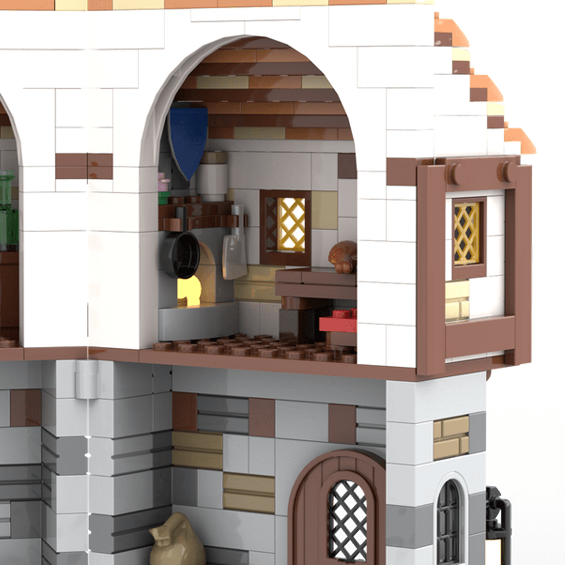MOC - 221881 Guarded Inn Klemmbausteine - LesDiy - Klemmbausteine