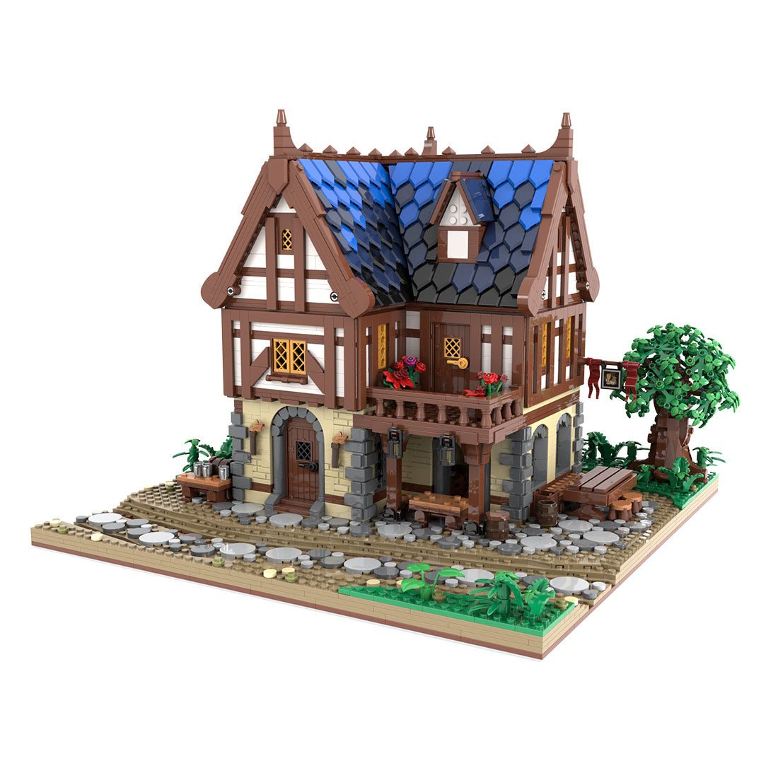 MOC-224458 Medieval tavern Klemmbausteine-LesDiy-Klemmbausteine