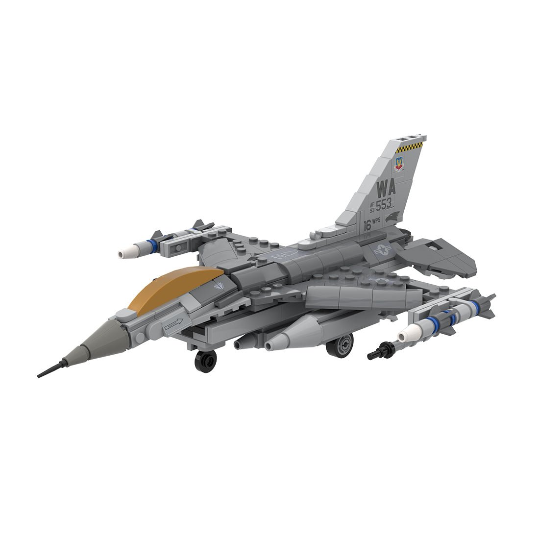 MOC - 224853 F - 16C Fighting Falcon, Nellis (1:58) Klemmbausteine - LesDiy - Klemmbausteine