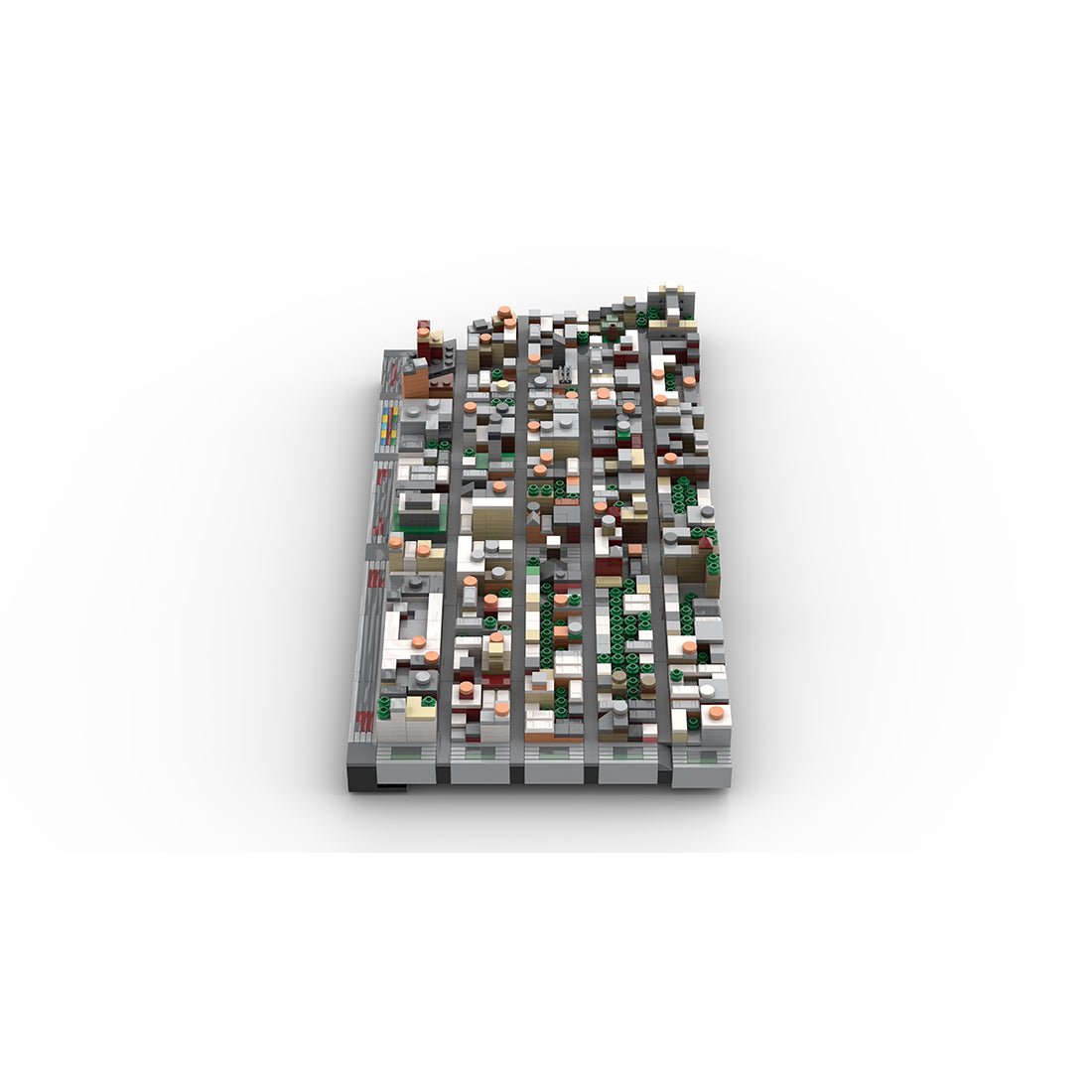 MOC - 225884 1/2000 Scale Lower Manhattan GreenwichVillage Module 1 Klemmbausteine - LesDiy - Klemmbausteine
