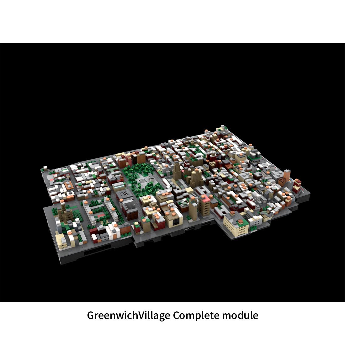 MOC - 225884 1/2000 Scale Lower Manhattan GreenwichVillage Module 2 Klemmbausteine - LesDiy - Klemmbausteine