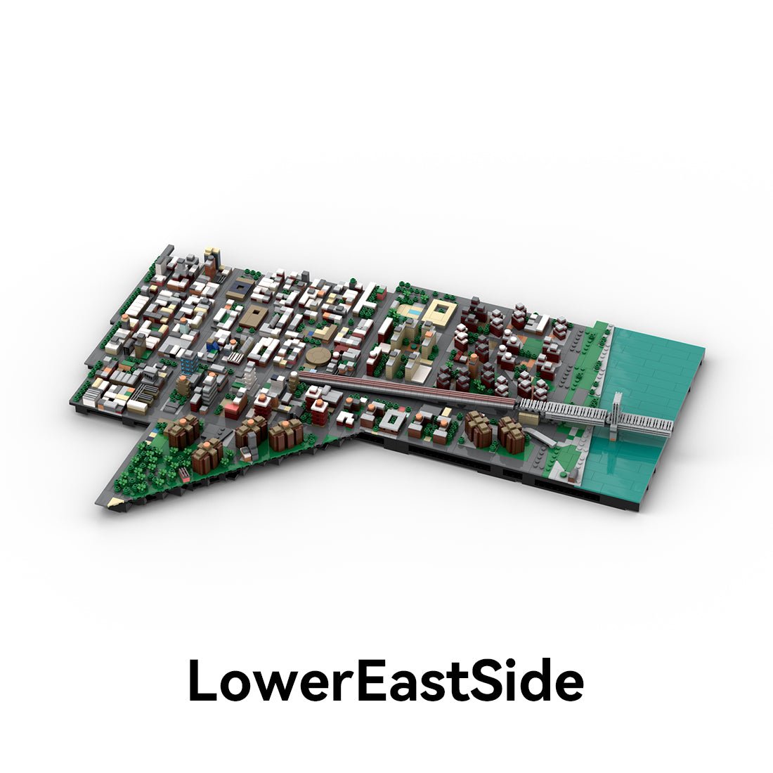 MOC - 225884 1/2000 Scale Lower Manhattan LowerEastSide Module 1 Klemmbausteine - LesDiy - Klemmbausteine