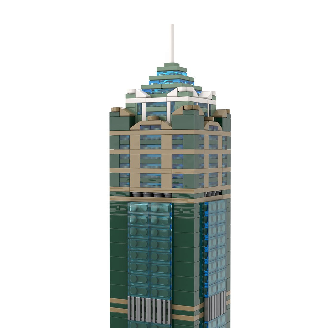 MOC - 228175 85 Sky Tower 1:800 Scale Klemmbausteine - LesDiy - Klemmbausteine