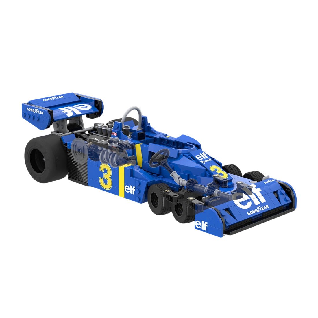 MOC - 229746 - Tyrrell P34 1976 - working V8 Klemmbausteine - LesDiy - Klemmbausteine