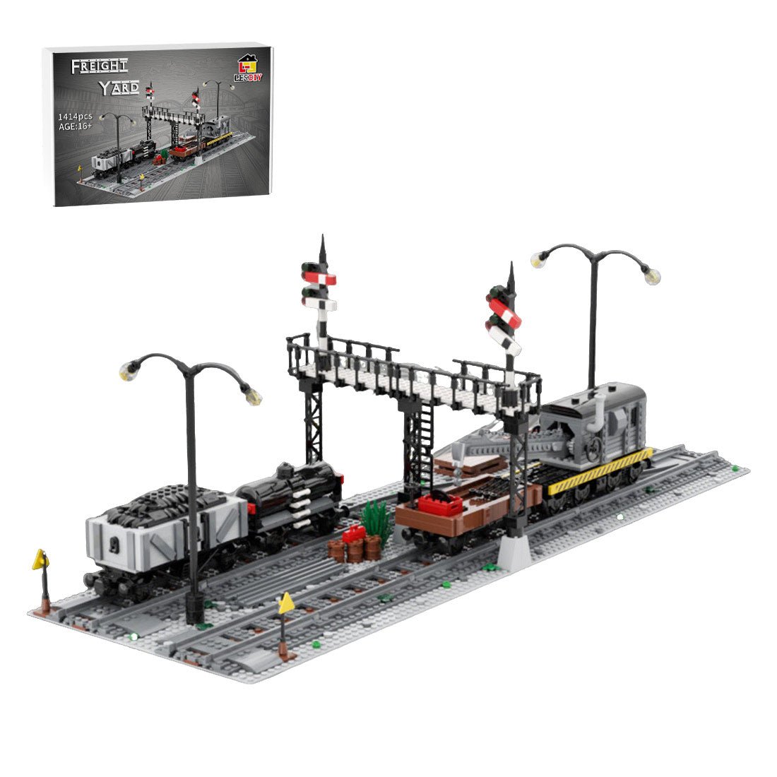 MOC - 230845 Freight Yard Klemmbausteine - LesDiy - Klemmbausteine